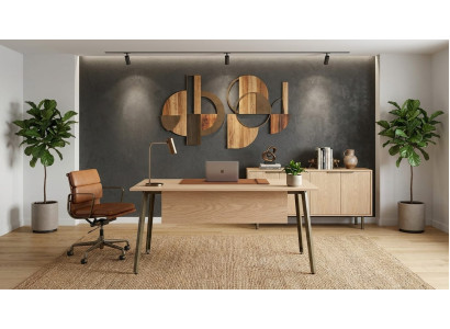 Arbeitszimmer Set Schreibtisch Sideboard modern Industrial Design Möbel