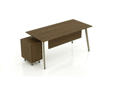 Brauner Computertisch Designer Arbeitszimmer Tische Cheftisch