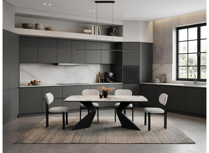 Esszimmer Set Esstisch 4х Stühle Modern Weiß Elegant Edel Vielseitig