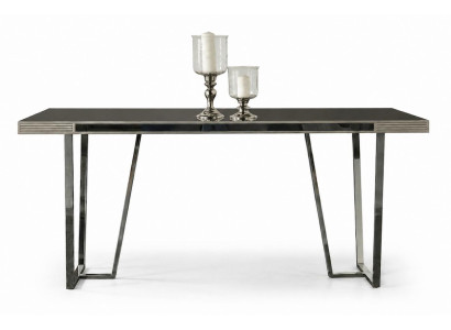 Esstisch Modern Beige Metall Designer Tisch Esstisch Holz
