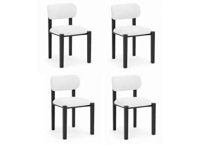 4х Stühle Modern Weiß Ästhetisch Stabil Designerisch Esszimmerstühle