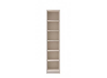 Eintüriger Schrank Modern Beige Elegant Vitrine Regal