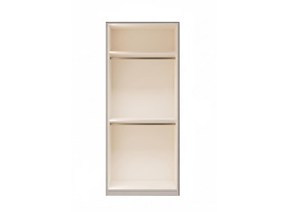 Zweitüriger Kleiderschrank Modern Beige Schrank Vitrine Holz
