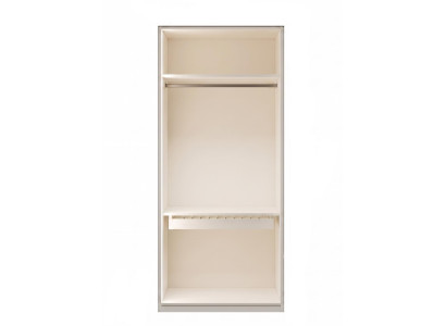 JV Möbel Hosenschrank Zweitürig Beige Modern Design Kleiderschrank