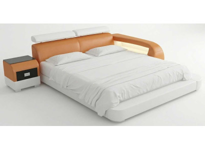 Modernes Premium Schlafzimmer Set Bett mit Nachttisch Moderner Komplettes 2tlg