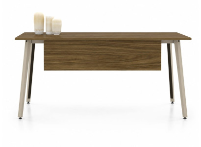 Bürotisch Schreibtisch Braun Holzfarben Arbeitsplatz Modern Stabil