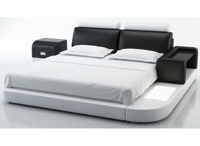 Premium Bett mit Nachttisch LED für modernes Schlafzimmer Design