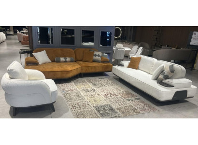 Sofagarnitur Ecksofa Sofa Sessel Modern Elegant Couchgarnitur Set