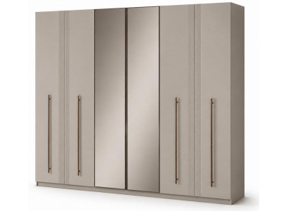 Kleiderschrank Modern Greige Funktionell Stilvoll Geräumig Elegant
