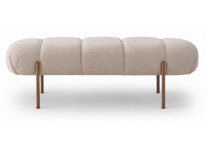 Bettbank Modern Beige Dekorativ Kompakt Bequem Elegant Gepolstert