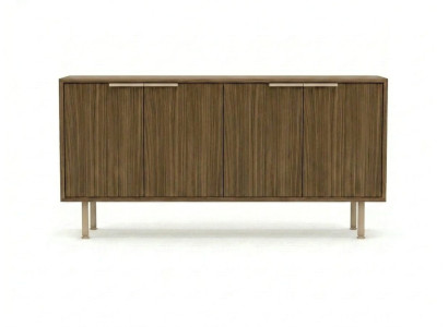 Stilvoller Wohnzimmerschrank Designer Braunes Sideboard Kommode