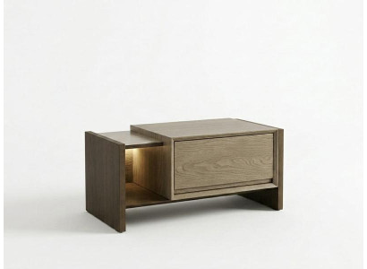 Nachttische Holz Schlafzimmer braun moderner Stil