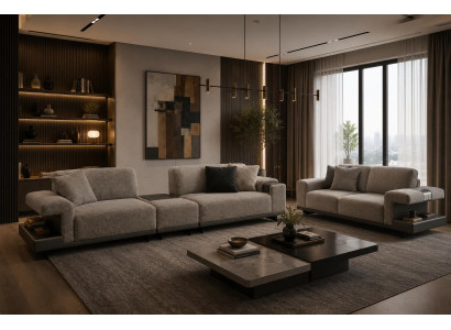 Wohnzimmer Set 3+3 Sitzer für Komfort und elegantes Wohnen