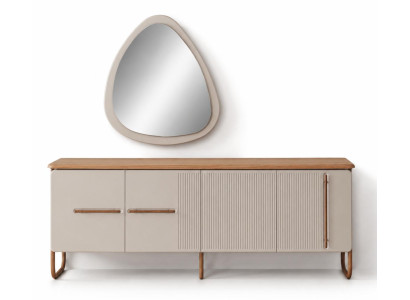 Konsole Modern Beige Vielseitig Stilvoll Geräumig Stabil Gepflegt