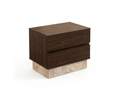 Brauner Nachttisch Holztisch Designermöbel Schlafzimmermöbel moderner Stil