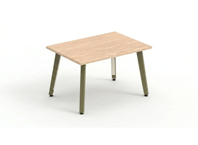 Beistelltisch Couchtisch Holzoptik Rechteckig mit Metallbeinen