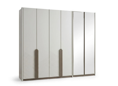 Kleiderschrank bequem groß geräumig schön weiß moderner Stil