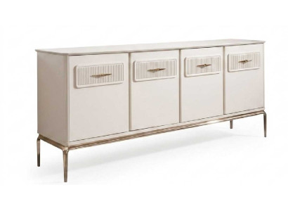 Sideboard Beige Modern Eleganter Lowboard Fernsehschrank