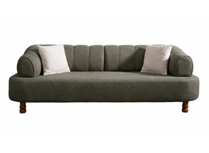 Grünes modernes 3-Sitzer-Sofa Stoffsofa Designer Wohnzimmermöbel