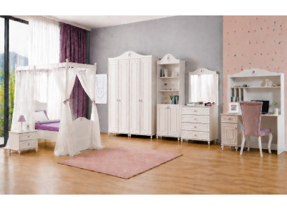 Himmelbett Kleiderschrank Kommode Schreibtisch Bücherregal