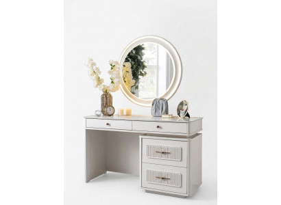 Frisiertisch Beige Modern Eleganter Schminktisch Kosmetiktisch