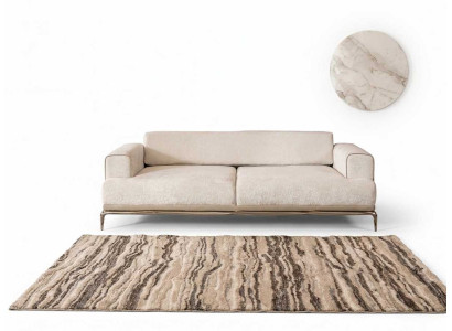 Sofa 3 Sitzer Beige Modern Luxus Bequem Couch Polstersofa Dreisitzer