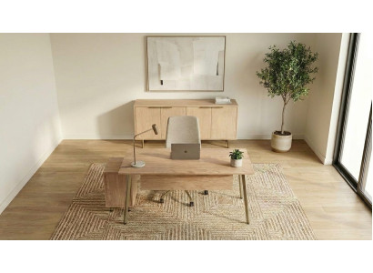 Büroeinrichtung Stilvoll Schreibtisch Beige Sideboard Kommode