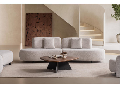 Moderner 3-Sitzer Sofa Stil Weiß Luxuriöse Bequem Schick