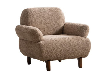 Sessel Moderner Stil Braun Luxuriöse Bequem Stilvoll Minimalistisch