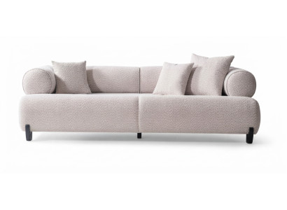 Moderner 3-Sitzer Sofa Weiß Luxuriöse Bequem Schick Polstergarn