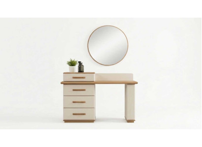 Schminktisch Set Beige Modern Luxus Spiegel Frisiertisch Kosmetik