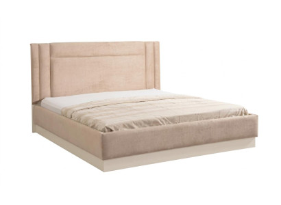 Beiges großes Bett mit Kopfteil modern Hochwertige Betten