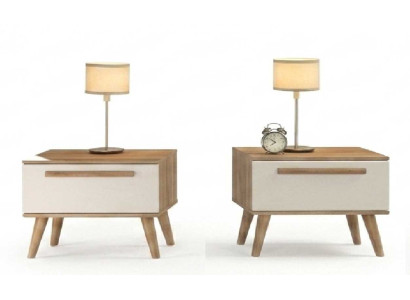 Nachttisch Beige Modern Luxus Nachtkonsole Beistelltisch Konsole