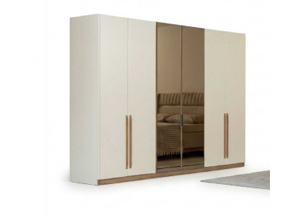 Kleiderschrank Beige Modern Luxus Drehtuerenschrank Schrank