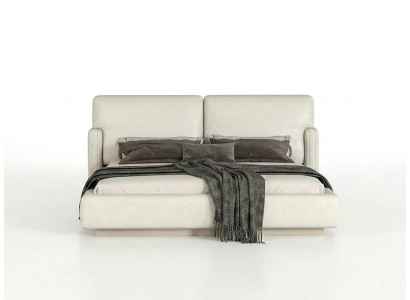 Modernes Polsterbett Creme Doppelbett Schlafzimmer Design