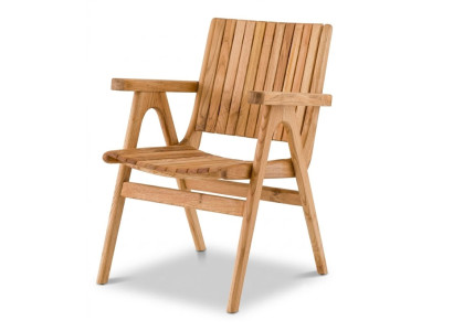 Gartenstühl Modern Holz Natur Komfortabel Armlehnstuhl Design Outdoor