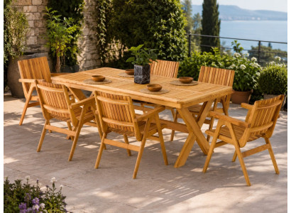 Gartenlounge Set Gartentisch Gartenstühl Modern Holz