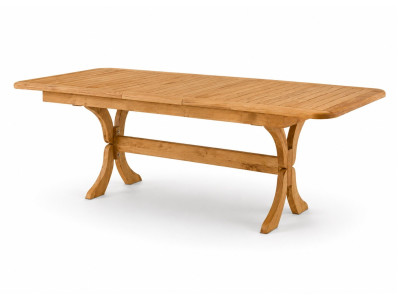 Outdoor Gartentisch Holz Modern Ausziehbar Premium Elegant Esstisch