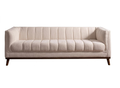 Beiges 3-Sitzer-Sofa aus Stoff moderner Stil Designer-Sofa Polster-Sofa