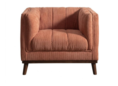Brauner Polstersessel bequemer Stoffsessel Designer-Sessel moderner Stil