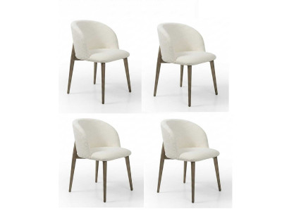 Stuehle Set Weiss Modern Luxus Stuhl Polsterstuhl Esszimmerstuhl