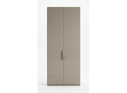 Kleiderschrank Beige Modern Luxus Drehtuerenschrank Schrank Taupe