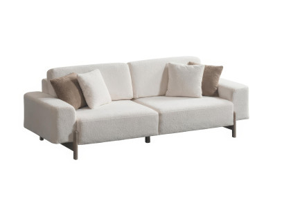 Sofa 3 Sitzer Modern Weiss Edel Luxus Design Wohnzimmer Polster