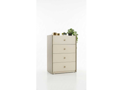 Wäscheschrank Beige Modern Luxus Kommode Schubladenkommode