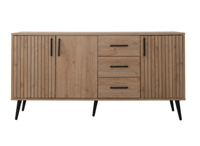 Stilvolle braune Konsole Holzkonsole Kommode für das Wohnzimmer moderner Stil