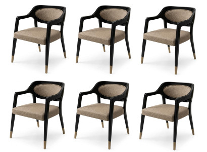 Exklusive 6 Stühle mit elegantem Design und hohem Sitzkomfort