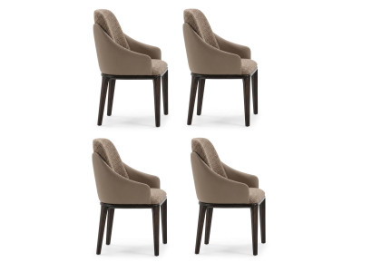 Stilvolles 4er Set Esszimmerstuehle Beige Modern Kuechenstuhl