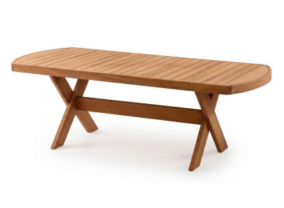 Exklusiver Holztisch Designer Gartentisch Schicker Terrassentisch