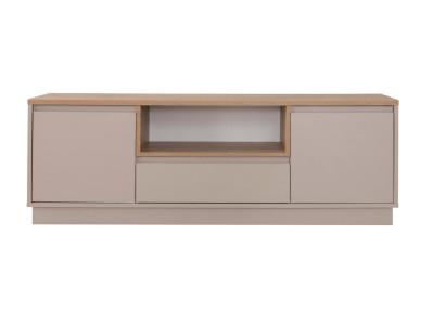 Beiger moderner TV-Schrank Holzkommode TV-Möbel luxuriös Wohnzimmermöbel
