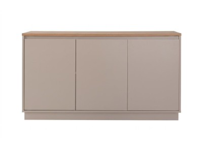 Beigefarbene 3-türige Konsole Holzkonsole moderner Stil Wohnzimmermöbel